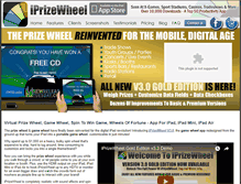 Tablet Screenshot of iprizewheel.com